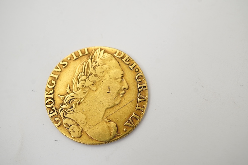 British gold coins, George III, gold guinea, 1775